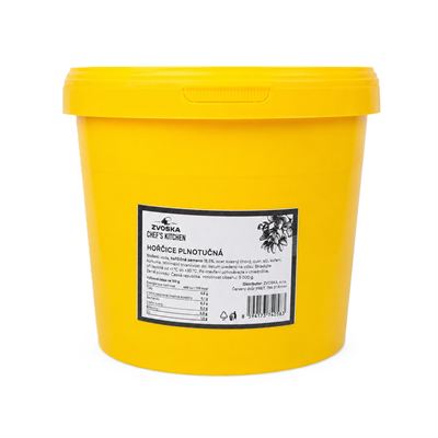 Hořčice plnotučná 1x5kg Zvoska Chef's Kitchen
