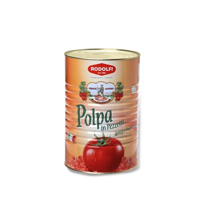 Rajčata krájená exclusive (Polpa Cubettata) 1x2500g Rodolfi