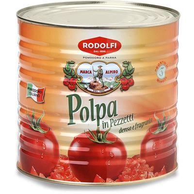 Rajčata krájená exclusive (Polpa Cubettata) 1x2500g Rodolfi
