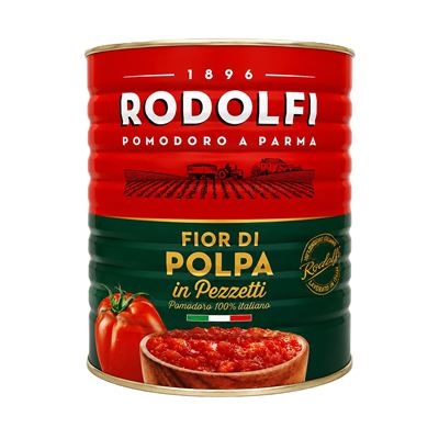 Rajčata krájená exclusive (Polpa Cubettata) 1x2500g Rodolfi