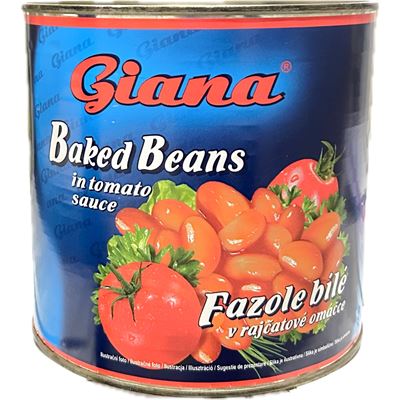 Fazole bílá v rajčatové omáčce 1x2,7kg Giana