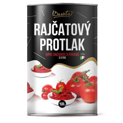 Rajčatový protlak dvojtě koncentrovaný 28/30 1x4,5kg Bassta