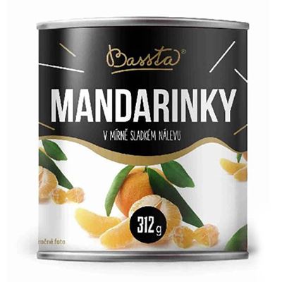 Mandarinky kousky kompot 24x312g Bassta