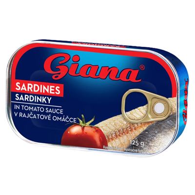 Sardinky v rajčatové omáčce 24x125g Giana