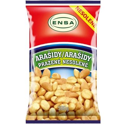 Arašídy pražené loupané nesolené 1x500g Dr. Ensa