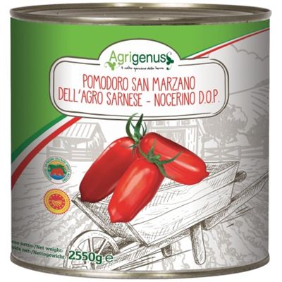 Rajčata loupaná cela San Marzano D.O.P 1x2,55kg Agrigenus