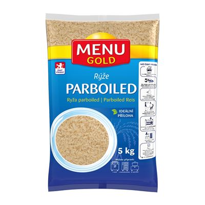 Rýže dlouhozrnná parboiled 1x5kg Menu gold