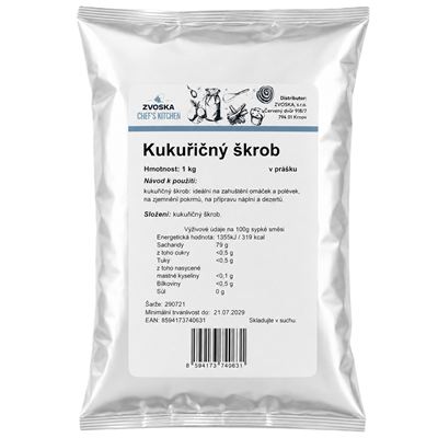 Kukuřičný škrob 1x1kg Zvoska Chef's Kitchen