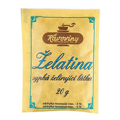 Želatina sypká želírující látka porce 40x20g Kávoviny