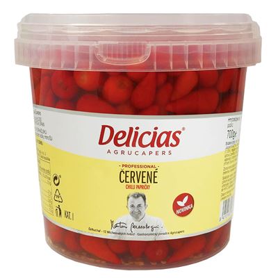 Červené chilli papričky Delicias 1x1550g