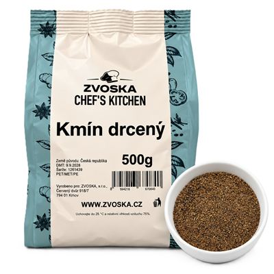 Kmín drcený 1x500g Zvoska Chef's Kitchen