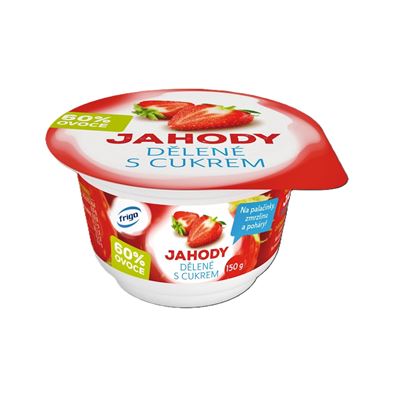 Jahody dělené cukrem 16x150g Frigo