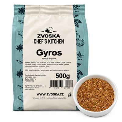 Gyros kořenicí směs 1x500g Zvoska Chef's Kitchen