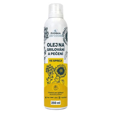 Olej na grilování a pečení ve spreji 1x250ml Zvoska Chef's Kitchen