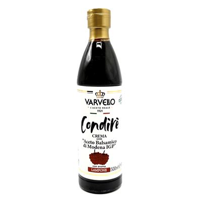 Balsamická redukce krémová malinová 1x500ml Varvello