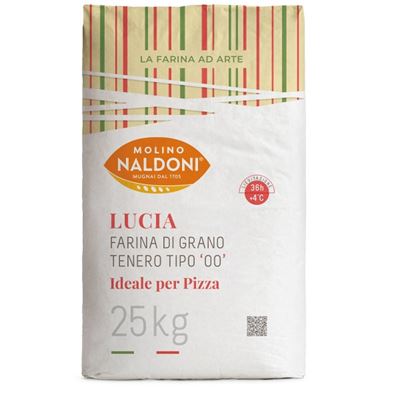 Hladká mouka na pizzu typ "00" Lucia 1x25kg Molino Naldoni