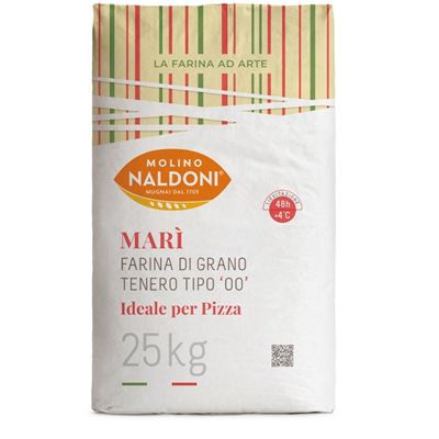 Hladká mouka na pizzu typ "00" Mari 1x25kg Molino Naldoni