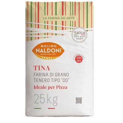 Hladká mouka na pizzu typ "00" Tina 1x25kg Molino Naldoni