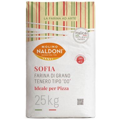 Hladká mouka na pizzu typ "00" Sofia 1x25kg Molino Naldoni