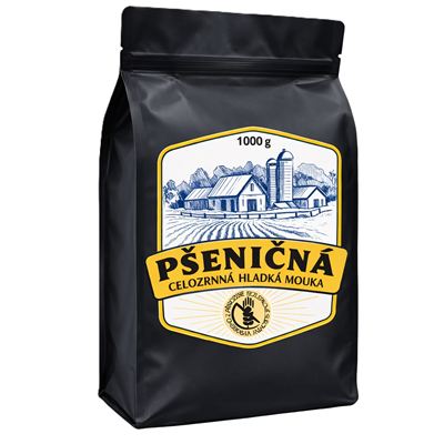 Mouka pšeničná celozrnná hladká 1x1kg Arax