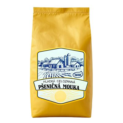 Mouka pšeničná celozrnná hladká 1x1kg Arax