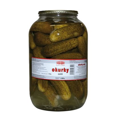 Okurky celé 6-9cm sterilované S4/1 Podravka