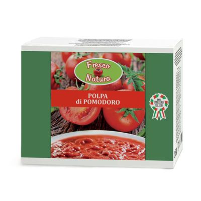 Rajčata drcená loupaná (Polpa di pomodoro) 2x5kg Fresco Natura