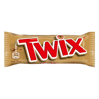 Twix 2 čokoládové tyčinky s karamelem a sušenkou 30x50g