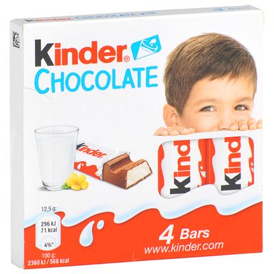 Kinder čokoláda (4ks) 20x50g