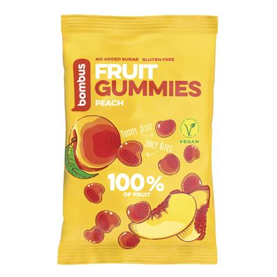 Fruit gummies bonbóny broskev 20x35g Bombus