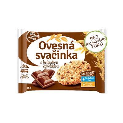 Ovesná svačinka s belgickou čokoládou 20x36g Fammilky