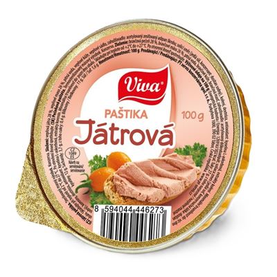 Játrová paštika 20x100g Viva