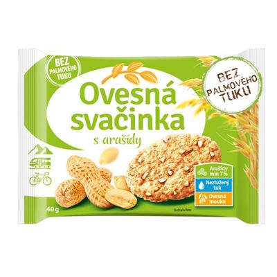 Ovesná svačinka s arašídy 20x40g Fammilky