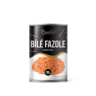 Bílé fazole v rajčatové omáčce 1x400g Bassta