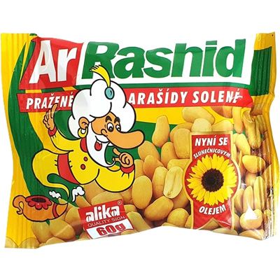 Arašídy pražené solené 12x60g  ArRashid