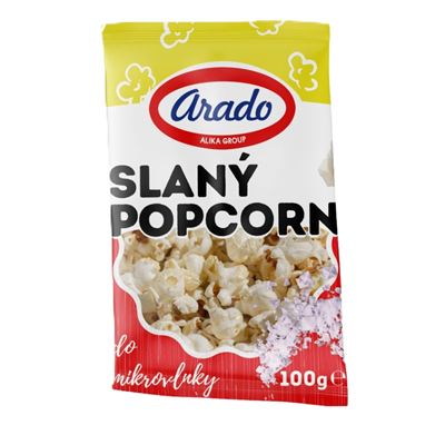 Popcorn slaný 25x100g Arado