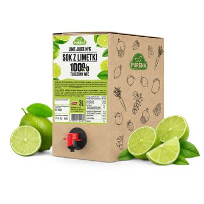 Limetková šťáva přírodní 100% 1x3l Purena