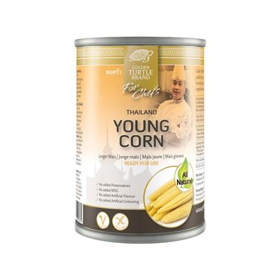 Mladé kukuřičky nakládané neochucené 1x425g Golden Turtle