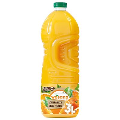 Pomerančový džus 100% 3x3l Wosana