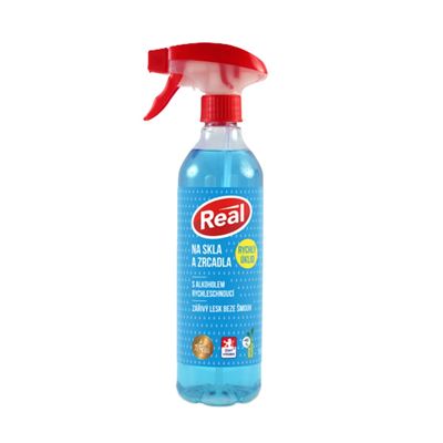 Tekutý čisticí krém na skla a zrcadla 1x550g Real