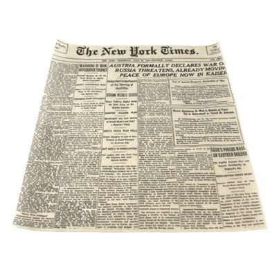Papír (finger food) s novinovým motivem 25x35cm 1x500ks