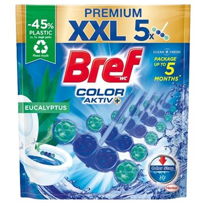 WC blok Eucalyptus Color Aktiv  5x50g Bref