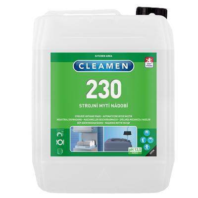 Prostředek pro strojní mytí nádobí 230 1x6kg Cleamen