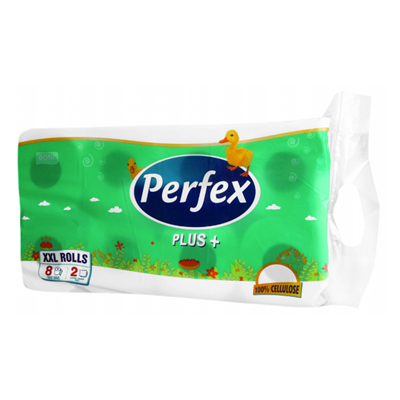 Toaletní papír Perfex Plus extra bílý 2vrstvý prům.10cm 1x10ks