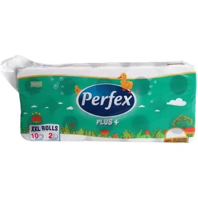 Toaletní papír Perfex Plus extra bílý 2vrstvý prům.10cm 1x10ks
