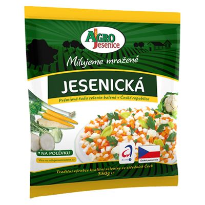 Jesenická zeleninová směs mražená 20x350g Agro Jesenice