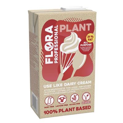 Flora Vegan Plant krém na šlehání 31% 1x1l
