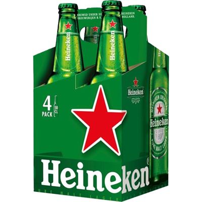 Heineken 4pack světlý ležák 4x330ml Zdarma