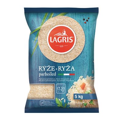 Rýže dlouhozrnná parboiled exlusiv 1x5kg Lagris