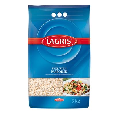 Rýže dlouhozrnná parboiled exlusiv 1x5kg Lagris